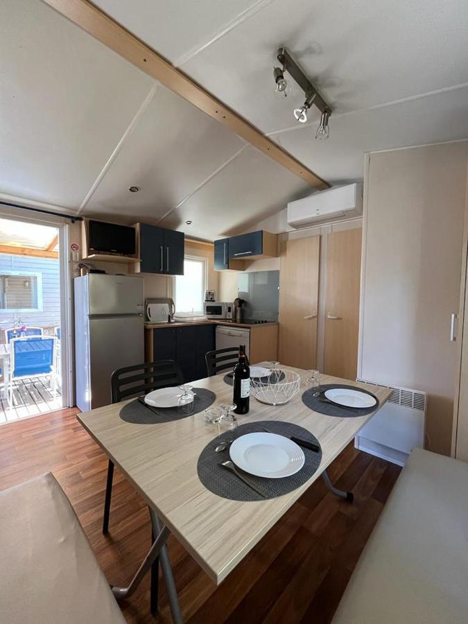 Mobil Home 8 Personnes Camping L'Elysee Vagues Oceanes 勒格罗-迪鲁瓦 外观 照片